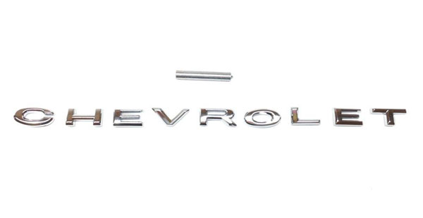1964 Chevrolet Impala/Caprice/Bel Air IMPALA REAR PANEL EMBLEM 'CHEVROLET