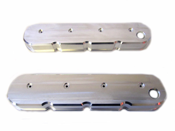 2005 Chevrolet Monte Carlo BILLET ALUMINUM LS VALVE COVERS WITH OIL FILTER (SHORT) CNC FINISH - PAIR | EN12121C