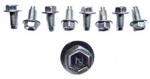 1970 Pontiac GTO/LeMans/Tempest NEW OEM VALVE COVER BOLTS WITH NL ON HEAD (USED ON ALL RAM AIR IV, H/O & SUPER DUTY MOTORS - BOLTS HAVE A 5/16