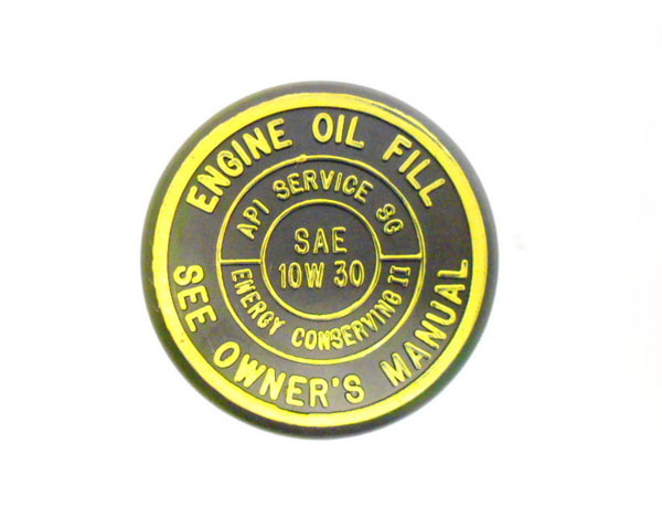 1971 Chevrolet Monte Carlo BLACK OIL FILLER CAP - PUSH IN | EN7249C