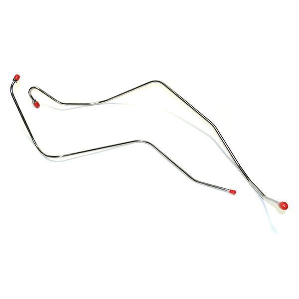 1963 Chevrolet Impala/Caprice/Bel Air FUEL PUMP TO CARB LINES - 409 / 400 DUAL 2 FITTINGS CHROME | FT2764P