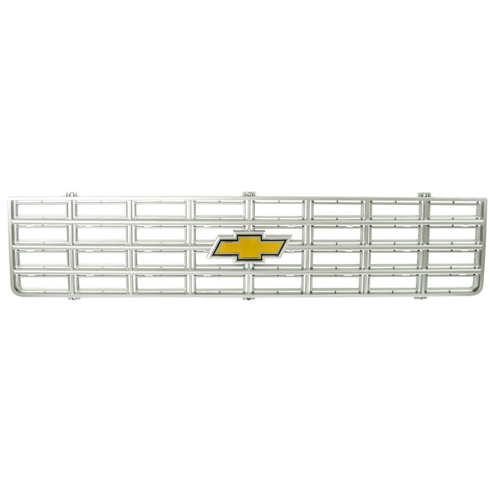 1975 GM Truck FRONT GRILLE OE STYLE W/ FOIL BOWTIE EMBLEM - ARGENT GRAY NEW | GH10019K