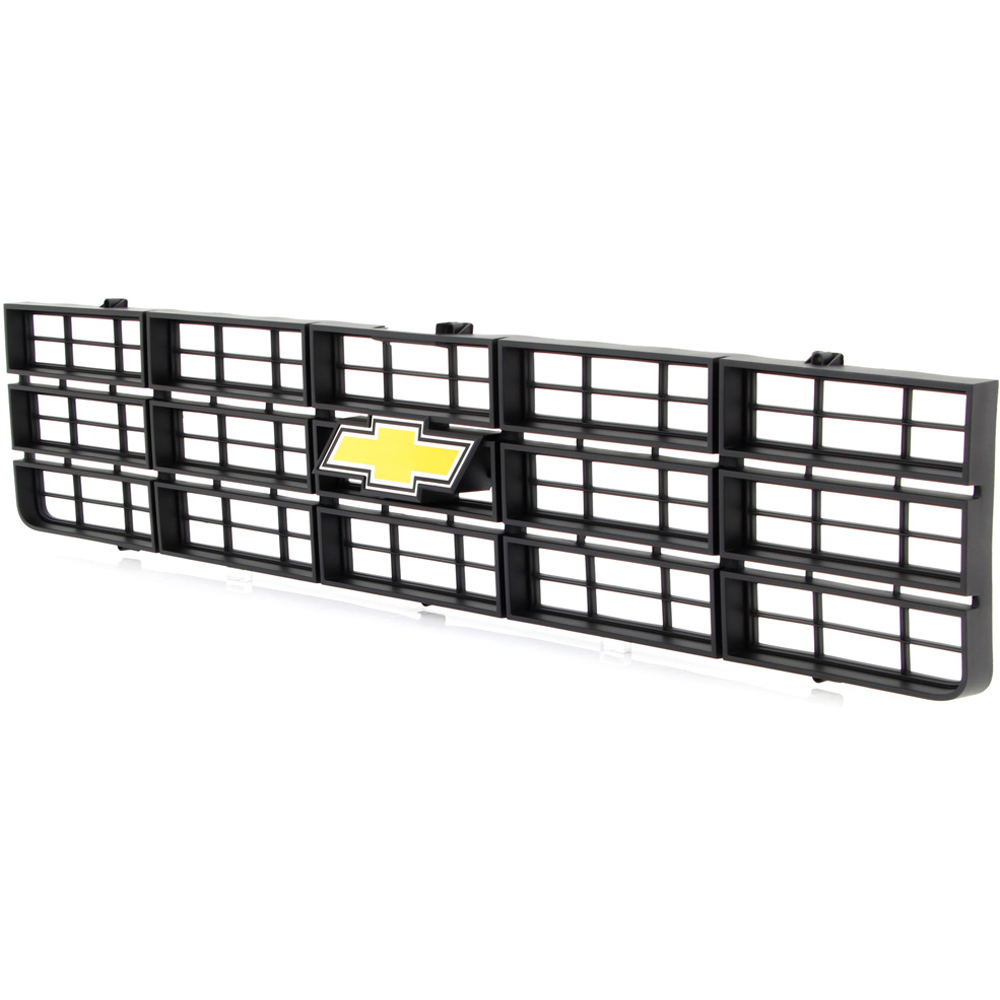 1977 GM Truck FRONT GRILLE OE STYLE W/ FOIL BOWTIE EMBLEM - BLACK NEW | GH10020K