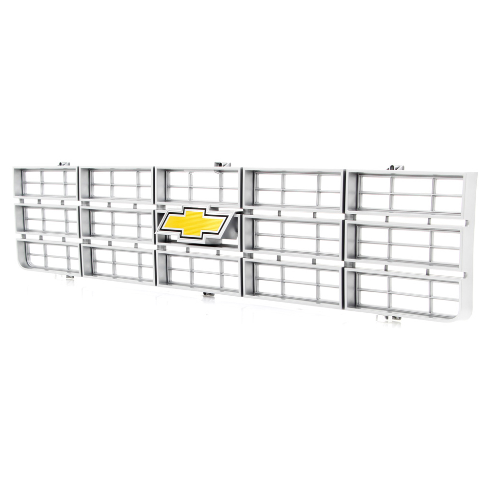 1977 GM Truck FRONT GRILLE OE STYLE W/ FOIL BOWTIE EMBLEM - ARGENT GRAY NEW | GH10021K