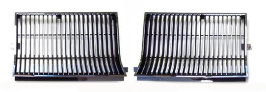 1986 Oldsmobile Cutlass/442/F85 442 GRILLE SET (CHROME/BLACK)  -  PAIR | GH12789T