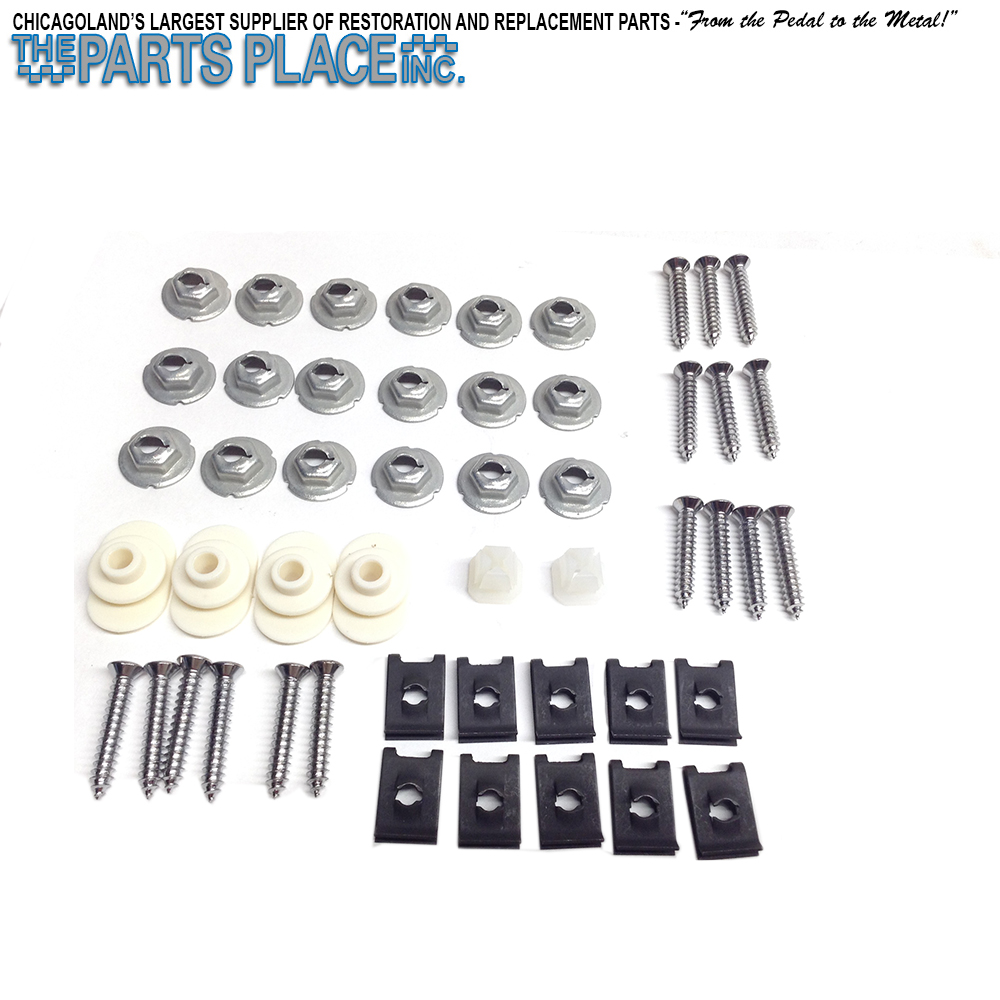 1976 GM Truck GM PICK UP TRUCK GRILLE & HEADLAMP BEZEL HRDWARE KIT- 48 PIECE KIT | GH1364K