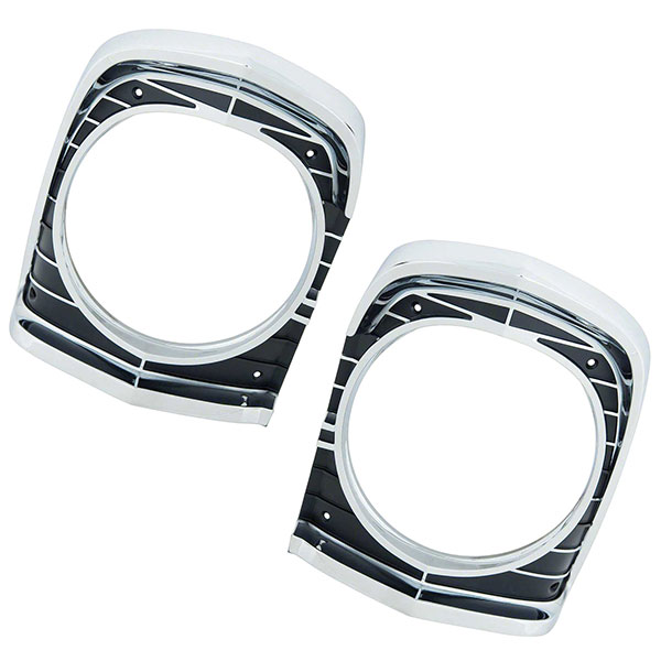 1967 Chevrolet Nova/Chevy II HEADLAMP BEZEL PAIR REPRODUCTION