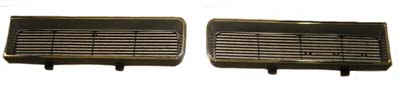 1965 Pontiac GTO/LeMans/Tempest GRILLES - PR - TRIPLE CHROME PLATED AND DETAILED IN SILVER AND BLACK LIKE ORIGINAL. THEY ARE MADE OF DURABLE ABS PLASTIC JUST LIKE OUR 1966 GTO GRILLES THAT WE REPRODUCED. MOUNTING HARDWARE IS INCLUDED WITH THESE GRILLES FITS BOTH GTO AND LEMANS. | GH2443G