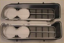 1968 Pontiac Firebird/TransAm FIREBIRD STANDARD GRILLES (DARK ARGENT) - PR | GH2599F