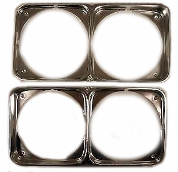 1971 Oldsmobile Cutlass/442/F85 HEADLAMP BEZELS (NEW ALUMINUM) - PR | GH2733T