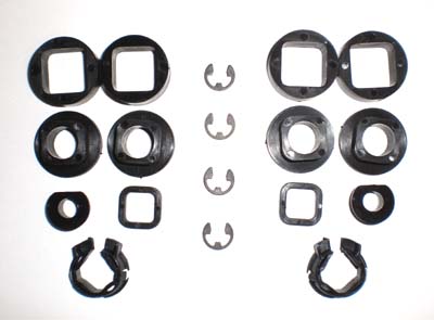 1964 -1972 Gm Sun Visor Rubber Tips 1969 Mustang Sun Visor Rubber Tips For 1964-1972 GM Cars - Vinyl Specialties Set, Part VSO0012 Replacement Sun Visor - Foto 6