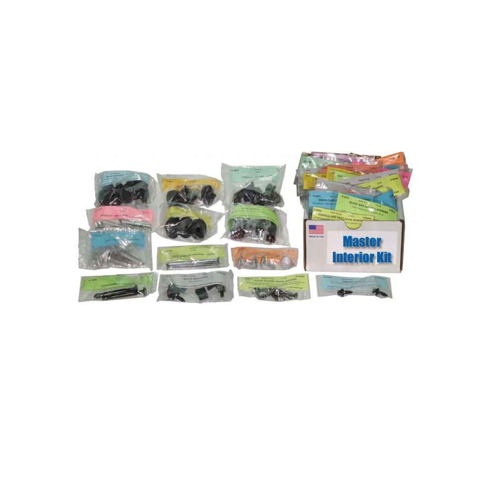 1968 Pontiac Firebird/TransAm MASTER INTERIOR FASTENER KIT COUPE WITH STANDARD INTERIOR 403 PIECES | HB10045F