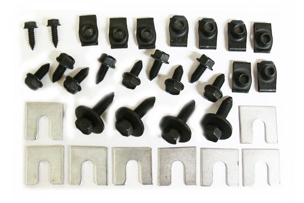 1964 Oldsmobile Cutlass/442/F85 FENDER MOUNTING KIT - INCLUDES CAGE NUTS, BOLTS, WASHWERS, SCREWS, AND CORRECT SHIMS NEEDED FOR MOUNTING FRONT FENDER | HB1019T