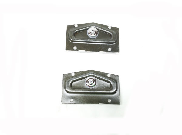 1967 Oldsmobile Cutlass/442/F85 DOOR MOLDING END CLIP - METAL CLIP WITH PLASTIC BACKING THAT ATTACHES 2-3/8