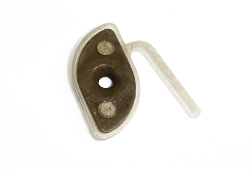 1971 Oldsmobile Cutlass/442/F85 'S' DOOR MOLDING END CLIP - NYLON CLIP WITH METAL INSERT THAT ATTACHES TO DOOR WITH A SCREW AND ATTACHES 1