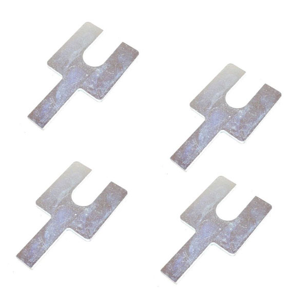 1969 Cadillac Cars CORE SUPPORT BUSHING SPACER SHIM 1/8'' THICK RECTANGULAR W/ TAB & SLOT (USED TO SHIFT UP CORE SUPPORT TO IMPROVE BODY LINES) - SET OF 4 | HB1113Z