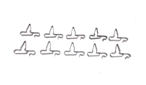 1969 Pontiac GTO/LeMans/Tempest 1/4'' PUSH IN SPRING CLIP - SET OF 10 (BLACK) | HB96573Z