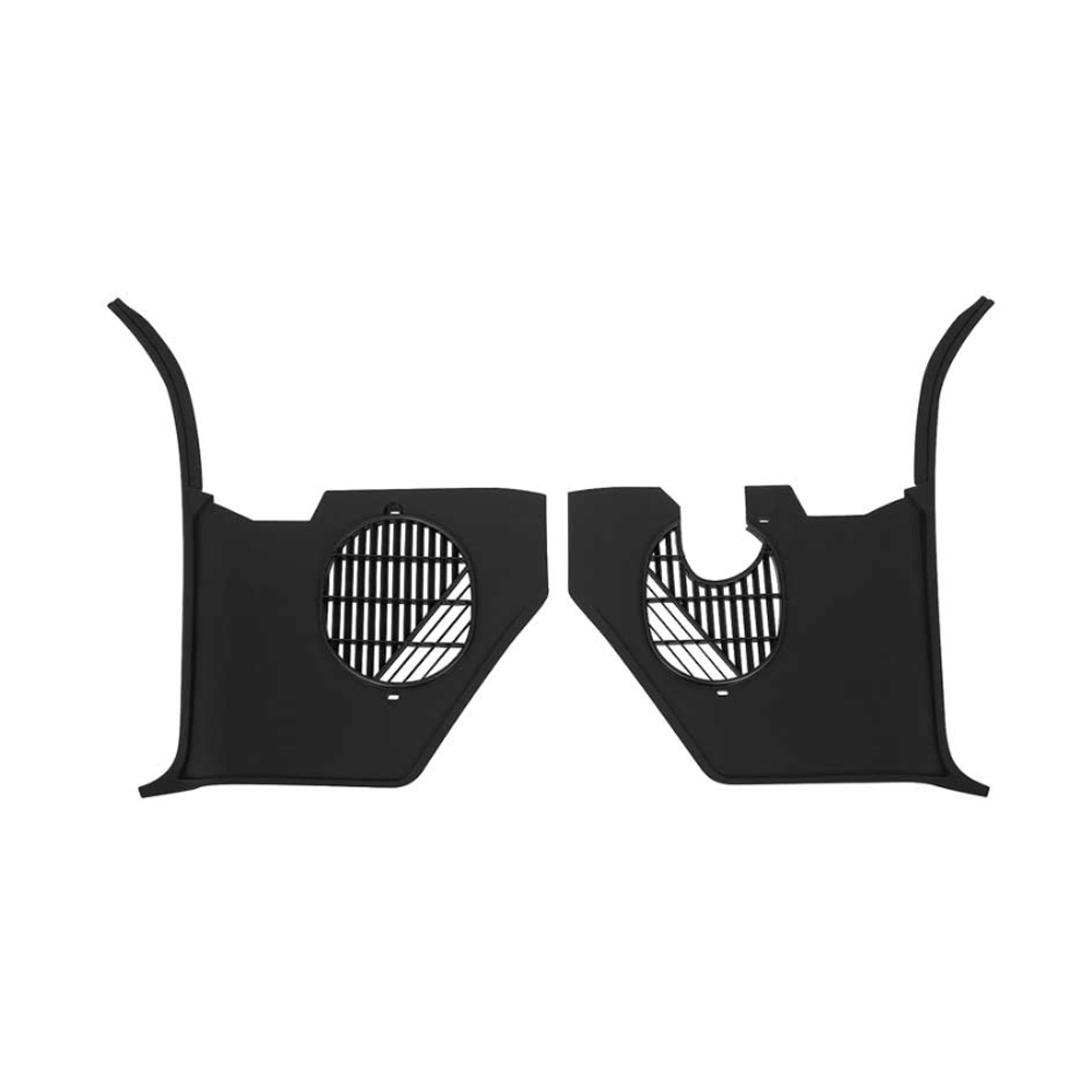 1966 Chevrolet Impala/Caprice/Bel Air INTERIOR KICK PANELS; WITH AIR CONDITIONING; BLACK; PAIR | IN10152P