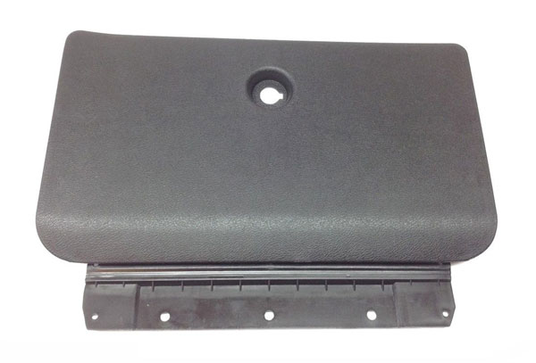 1970 Pontiac GTO/LeMans/Tempest NEW BLACK PLASTIC GLOVE BOX OUTER DOOR WITH HINGE | IN1017G