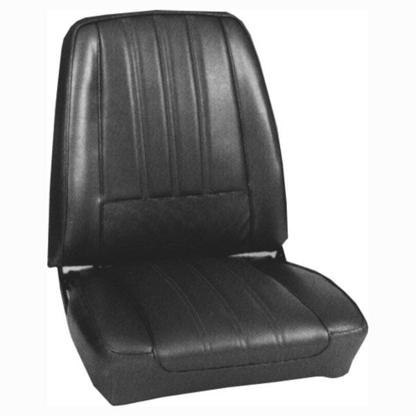 1968 Mopar Dodge/Chrysler/Plymouth BARRACUDA DELUXE SEAT COVERS (BLACK) - PUI | IN1050J