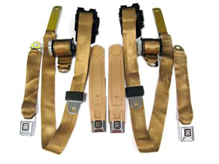 1981 Pontiac Firebird/TransAm FACTORY SEAT BELT SET FRONT AND REAR - TAN | IN10684F