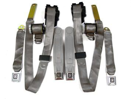 1981 Pontiac Firebird/TransAm FACTORY SEAT BELT SET FRONT AND REAR - SILVER | IN10685F