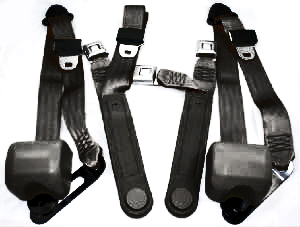 1985 Chevrolet El Camino FACTORY BENCH SEAT BELT SET (BLACK) | IN10836E