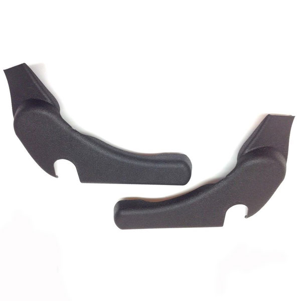 1972 Chevrolet Nova/Chevy II BUCKET SEAT SIDE HINGE COVER - BLACK PR (2 PAIRS NECESSARY) | IN10870F
