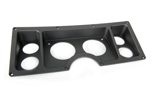 1972 Chevrolet Nova/Chevy II DASH BEZEL INSERT (BILLET ALUMINUM) BLACK SEMI-GLOSS POWDER COAT | IN10947N