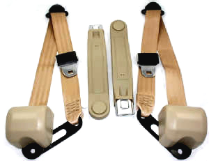 1982 Chevrolet El Camino FACTORY BUCKET SEAT BELT SET (TAN) | IN11002E