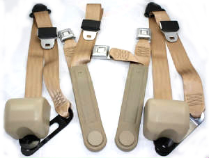 1987 Chevrolet El Camino FACTORY BENCH SEAT BELT SET (TAN) | IN11006E