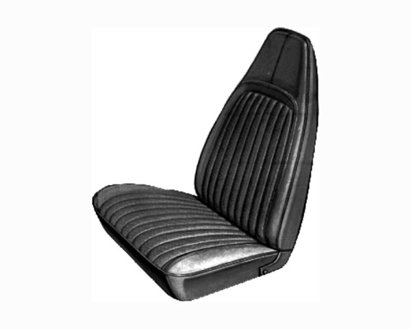 1973 Mopar Dodge/Chrysler/Plymouth BARRACUDA / CUDA FRONT BUCKET SEAT COVERS (DARK METALLIC GREEN) - PUI | IN1202J