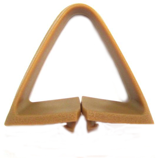 1974 Pontiac GTO/LeMans/Tempest SEAT BELT LOOP GUIDE TAN TRIANGLE GM # 9691910 - EA | IN12268Z