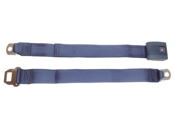 1971 Pontiac Grand Prix 69-UP NEW STANDARD DARK BLUE LAP SEAT BELT WITH PLASTIC BUCKLE WITH GM EMBLEM (CAN BE USED IN REAR SEAT & CENTER FRONT BENCH) - EA | IN12304Z