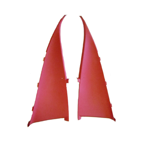 1971 Pontiac Firebird/TransAm SAIL PANELS (RED) - PR (SAIL PANELS ARE MADE BY THE PARTS PLACE AND ARE INJECTION MOLDED WITH CORRECT GRAIN. ALL HOLES ARE PRE-DRILLED AND CLIPS ARE MOLDED LIKE ORIGINAL. THEY ARE SHOW QUALITY REPRODUCTIONS) | IN12405F