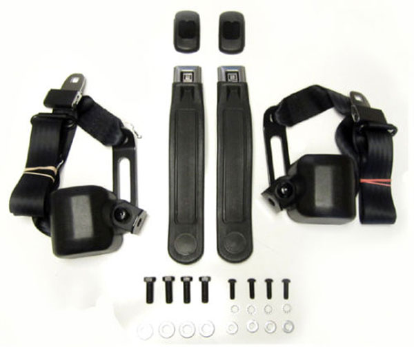 1968 Chevrolet Nova/Chevy II 3POINT RETRACTABLE STYLE FRONT SEAT BELTS WITH GM PUSH BUTTON FOR