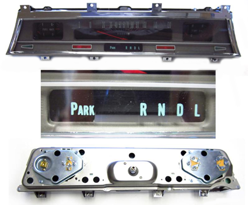 1966 Chevrolet Chevelle/Malibu COMPLETE SS GAUGE ASSEMBLY SHOW QUALITY - POWERGLIDE COLUMN SHIFT | IN12636V