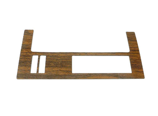 1967 Pontiac GTO/LeMans/Tempest HEATER CONTROL INSERT - WOODGRAIN FOR CARS WITH AIR CONDITIONING (REAL WOOD) | IN21749G