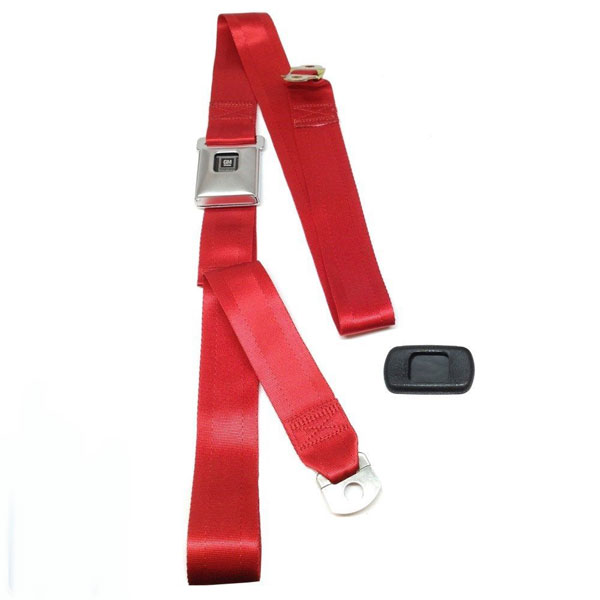 1971 Pontiac GTO/LeMans/Tempest NEW DELUXE RED SHOULDER HARNESS WITH STAINLESS BUCKLE (HARDTOP) - EA | IN2391Z