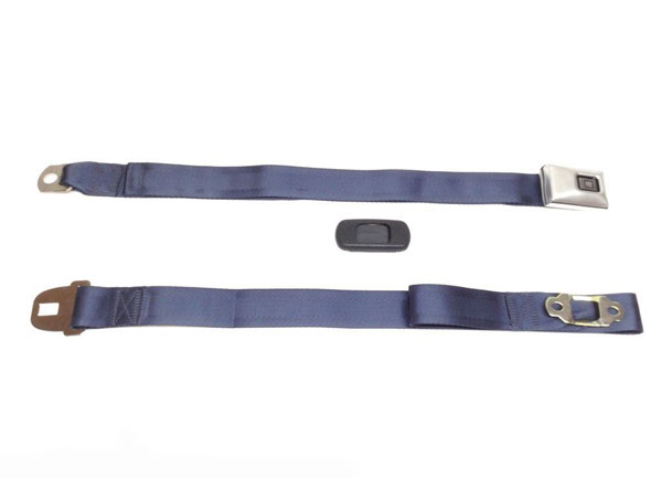 1972 Buick Skylark/GS/Regal/GN NEW DELUXE DARK BLUE SHOULDER HARNESS WITH STAINLESS BUCKLE (HARDTOP) - EA | IN2392Z