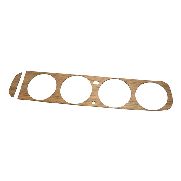 1965 Pontiac GTO/LeMans/Tempest WOOD DASH INSERT ON ALUMINUM BACKING WITH A/C (DOES NOT INCLUDE HEATER CONTROL) | IN2977G