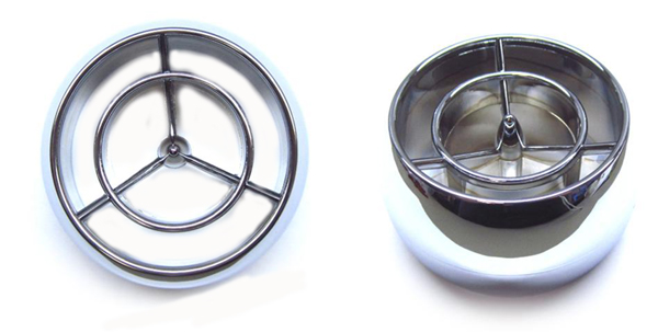 1965 Pontiac GTO/LeMans/Tempest VENT BALL (DEFLECTOR) CHROME - EA | IN3018G