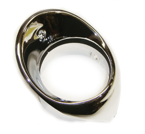 1966 Chevrolet El Camino DASH VENT BEZEL CHROME WITH A/C - LH GM # 3925741 | 3925741