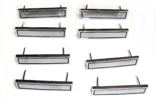 1967 Chevrolet Chevelle/Malibu DOOR PANEL EMBLEM - 8 PIECE SET | IN3105V