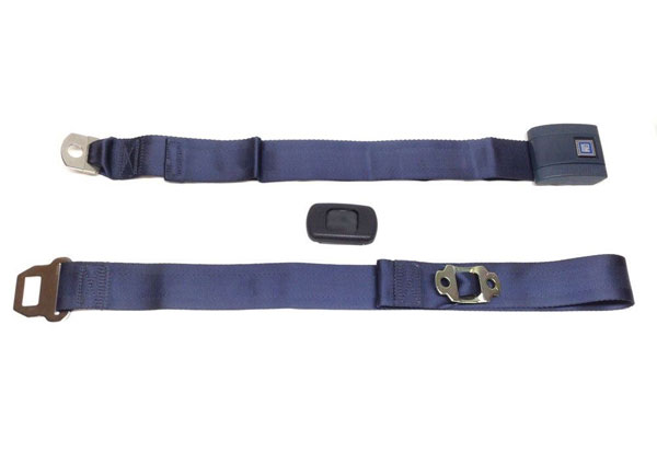 1970 Pontiac GTO/LeMans/Tempest NEW STANDARD DARK BLUE SHOULDER HARNESS WITH PLASTIC BUCKLE (HARDTOP) - EA | IN3207Z