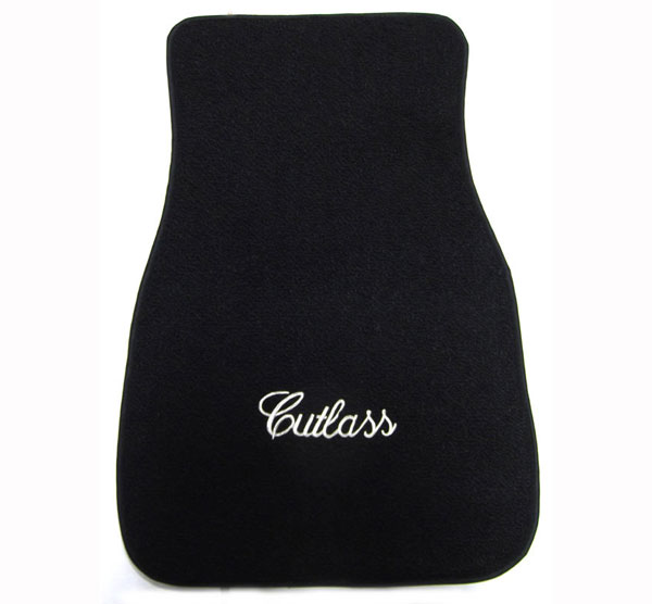 1968 Oldsmobile Cutlass/442/F85 CARPETED FLOOR MATS EMBROIDERED (CUTLASS) 4 PIECE SET | IN3291T