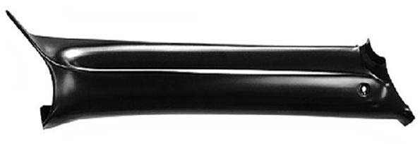 1972 Pontiac GTO/LeMans/Tempest WINDSHIELD INTERIOR PILLAR POST COVER FOR COUPE METAL - 2 DOOR HARDTOP LH | IN3386A
