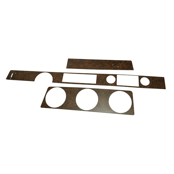 1970 Oldsmobile Cutlass/442/F85 DASH WOOD KIT WITH METAL BACKING - COUPE (BURLWOOD) | IN3433T