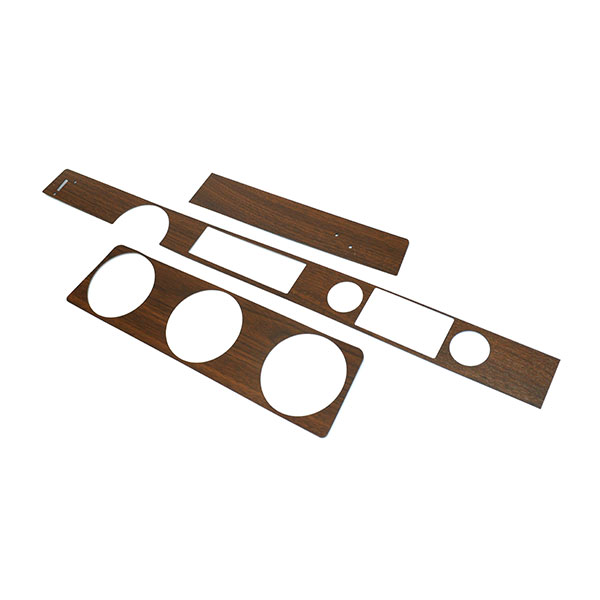 1971 Oldsmobile Cutlass/442/F85 DASH WOOD KIT WITH METAL BACKING - COUPE (WALNUT) | IN3438T
