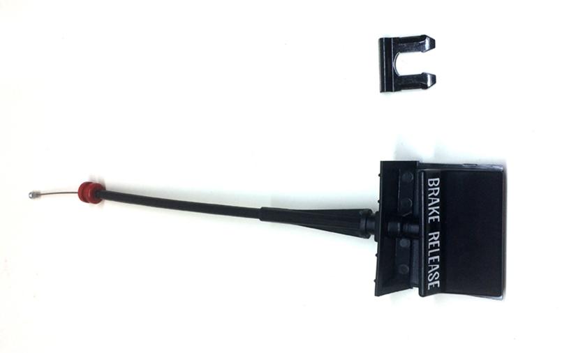 1980 Pontiac Firebird/TransAm EMERGENCY BRAKE RELEASE HANDLE ASSEMBLY. INCLUDES HANDLE BRACKET AND CABLE | IN52708F